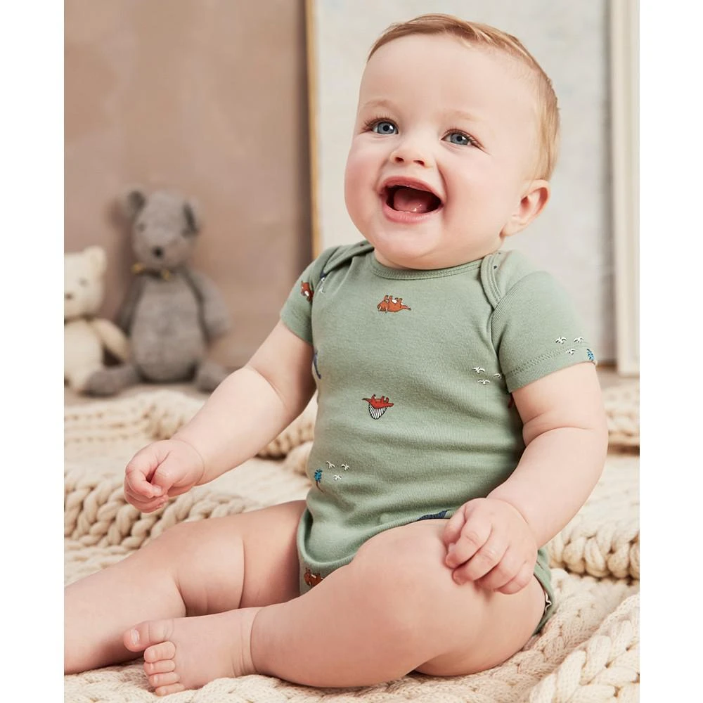 商品Carter's|Baby Boys Short Sleeve Bodysuits, Pack of 5,价格¥90,第3张图片详细描述