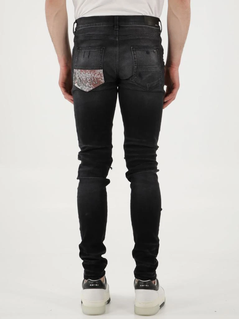 商品AMIRI|Black Hibiscus jeans,价格¥5313,第4张图片详细描述