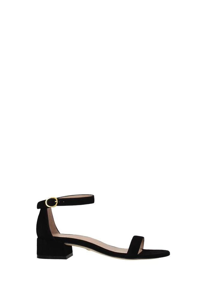 商品Stuart Weitzman|Sandals Suede Black,价格¥1972,第1张图片