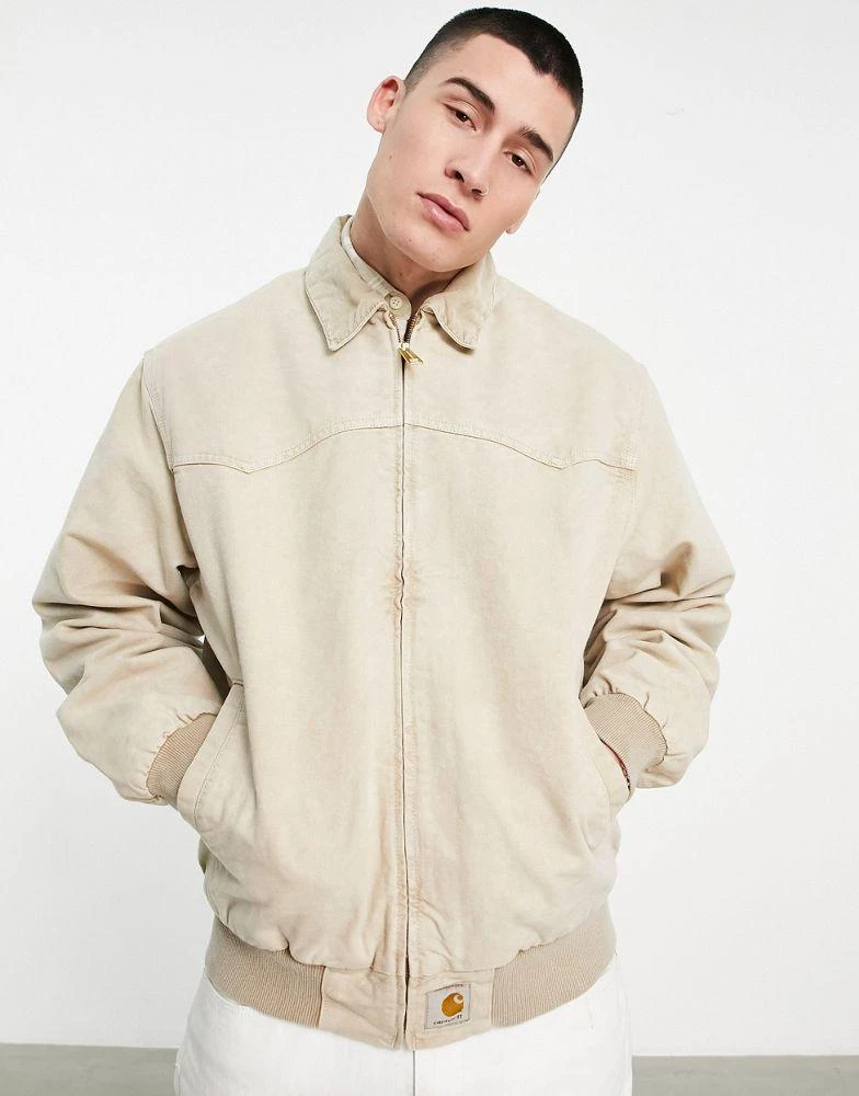 商品Carhartt|男式 santa fe 水洗棕色夹克,价格¥968,第4张图片详细描述