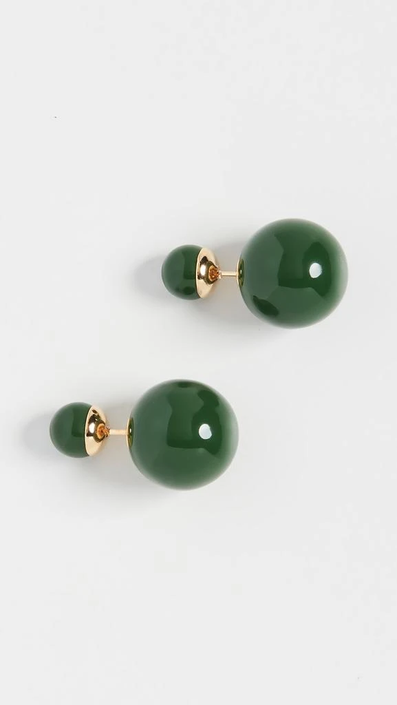 商品Shashi|SHASHI Verde 双球形耳环,价格¥647,第2张图片详细描述
