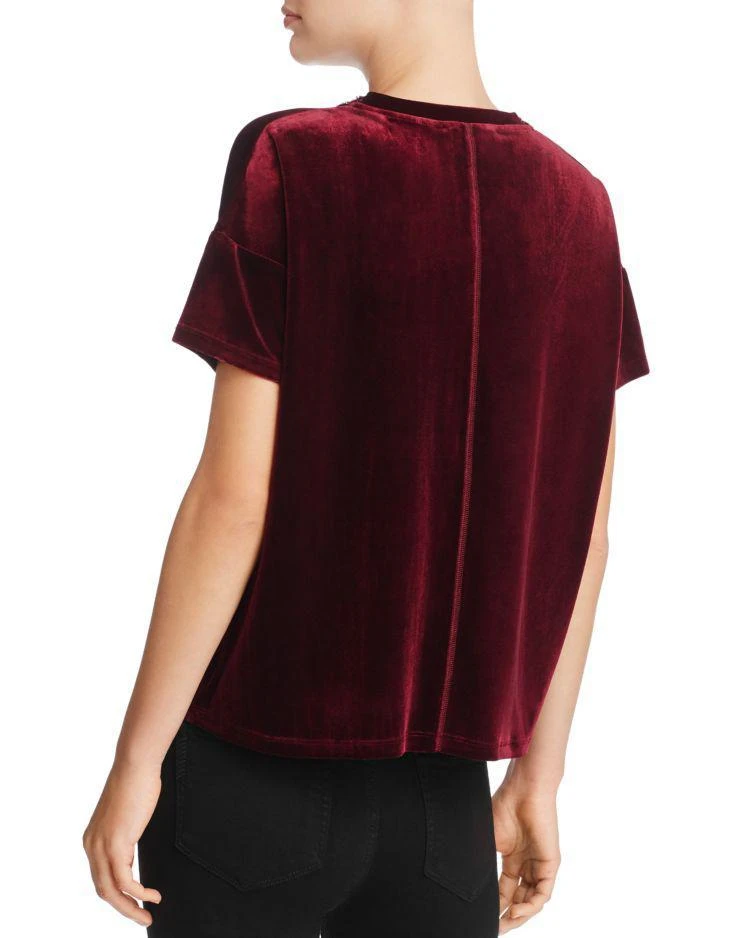 商品The Kooples|Velvet & Embroidery Tee - 100% Exclusive,价格¥535,第2张图片详细描述