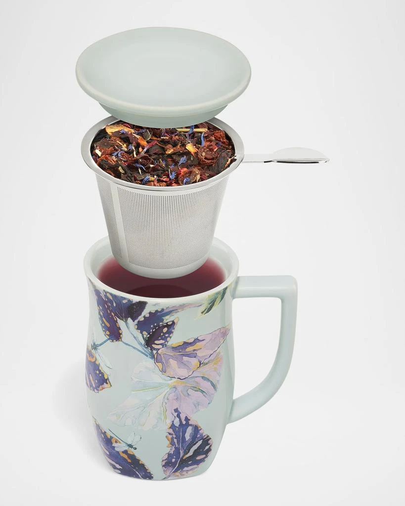 商品Tea Forte|x The New York Botanical Garden Demoiselle Fiore Steeping Cup & Infuser, 14 oz.,价格¥215,第2张图片详细描述