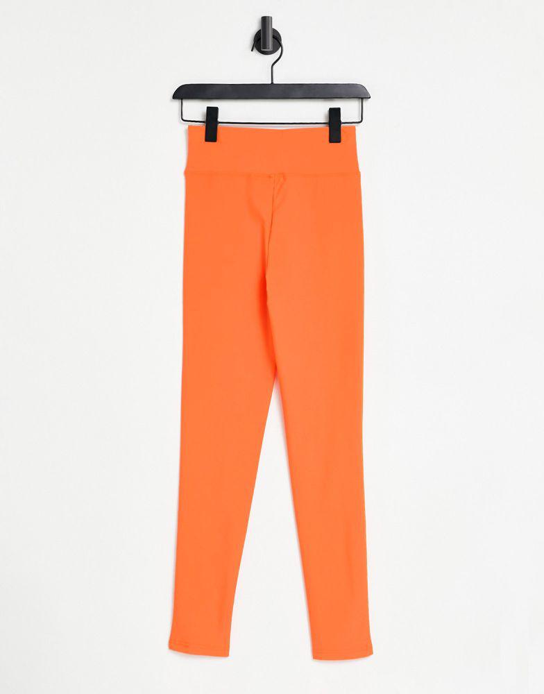 ASOS DESIGN Halloween legging with high waist in matte sheen in orange商品第2张图片规格展示