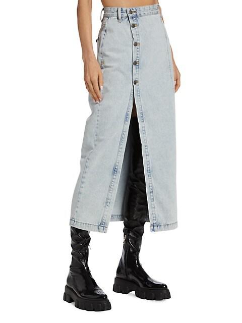 Jordan Denim Midi Skirt商品第4张图片规格展示