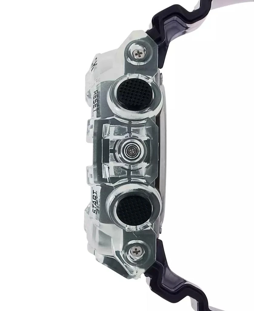 商品G-Shock|Men's Analog-Digital Skeleton Clear Resin Strap Watch 53.4mm腕表,价格¥909,第3张图片详细描述