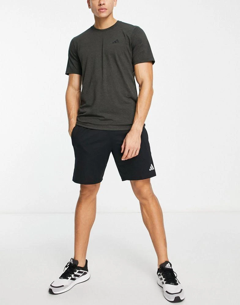 商品Adidas|adidas Training Train Essentials t-shirt in charcoal,价格¥266,第2张图片详细描述