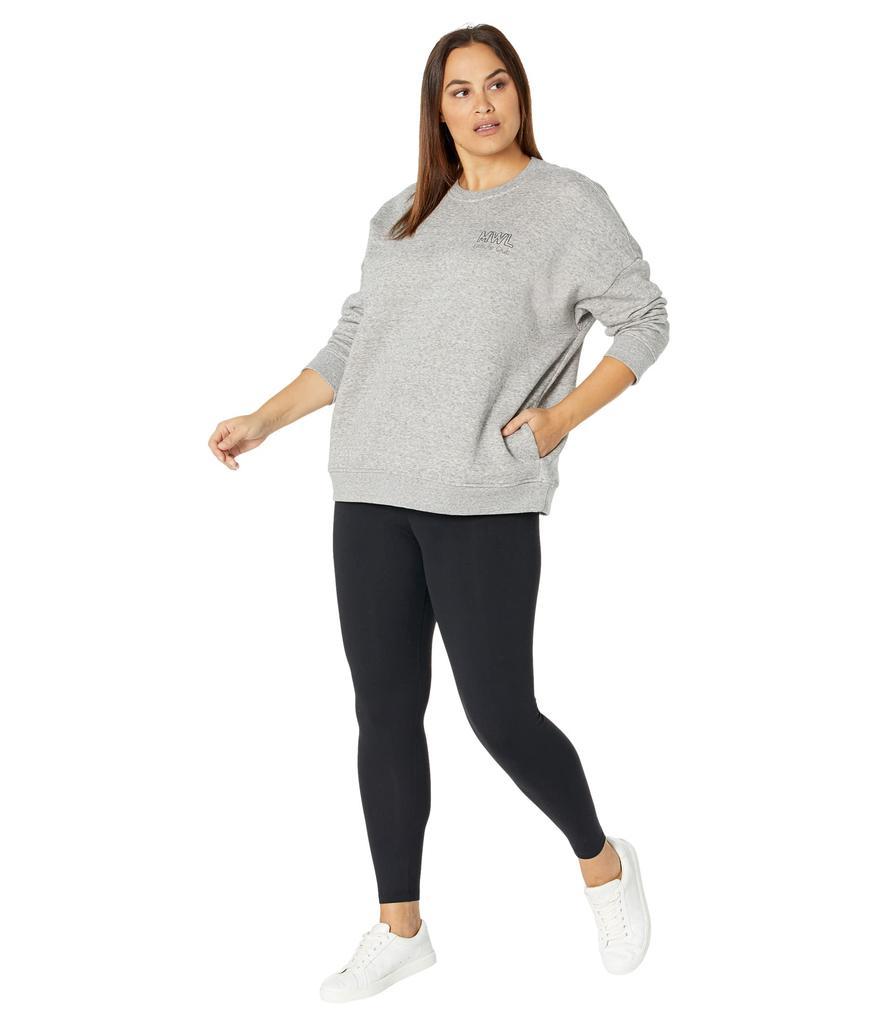 商品Madewell|Plus Size MWL Foundational Fleece Classic Crew Neck Graphic Sweatshirt,价格¥285,第6张图片详细描述