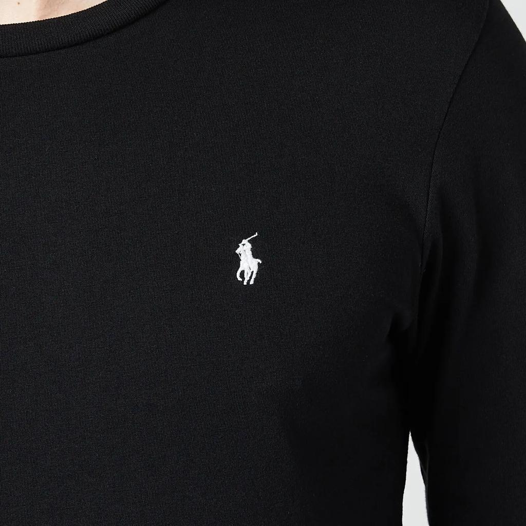 商品Ralph Lauren|Polo Ralph Lauren Men's Liquid Cotton Long Sleeve T-Shirt - Polo Black,价格¥367,第5张图片详细描述