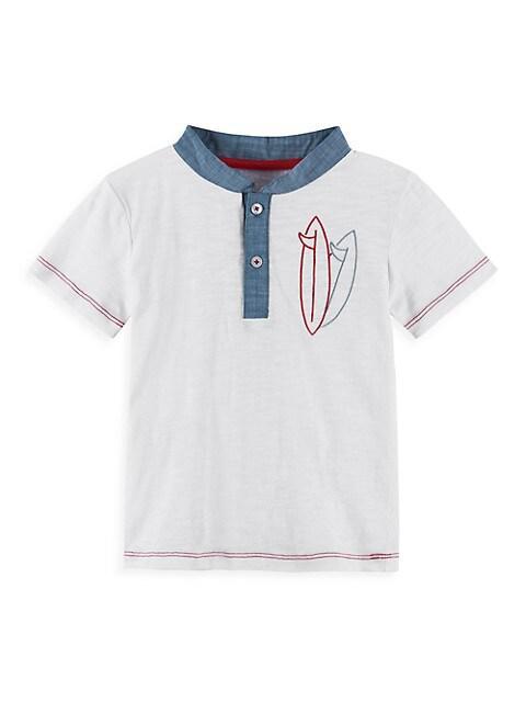 商品Andy & Evan|Little Boy's 2-Piece Henley Top & Shorts Set,价格¥283,第5张图片详细描述