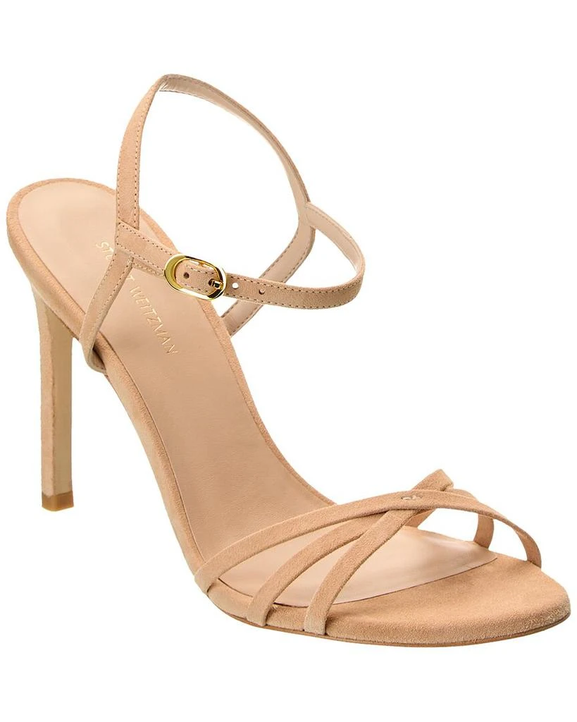 商品Stuart Weitzman|Stuart Weitzman Starla 105 Suede Sandal,价格¥634,第1张图片