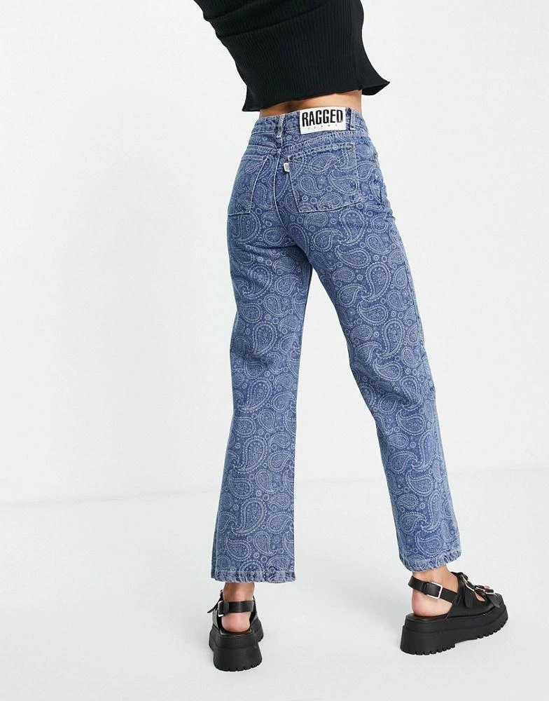商品The Ragged Priest|The Ragged Priest straight leg jeans in paisley print denim,价格¥299,第2张图片详细描述