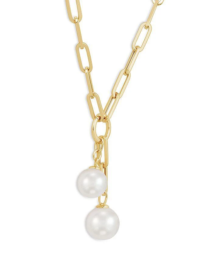 商品Bloomingdale's Fine Collection|Ming Pearl Lariat Necklace in 14K Yellow Gold, 17.5",价格¥36343,第2张图片详细描述