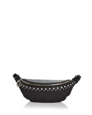 商品Rebecca Minkoff|Crystal Studded Nylon & Leather Convertible Belt Bag,价格¥556,第1张图片