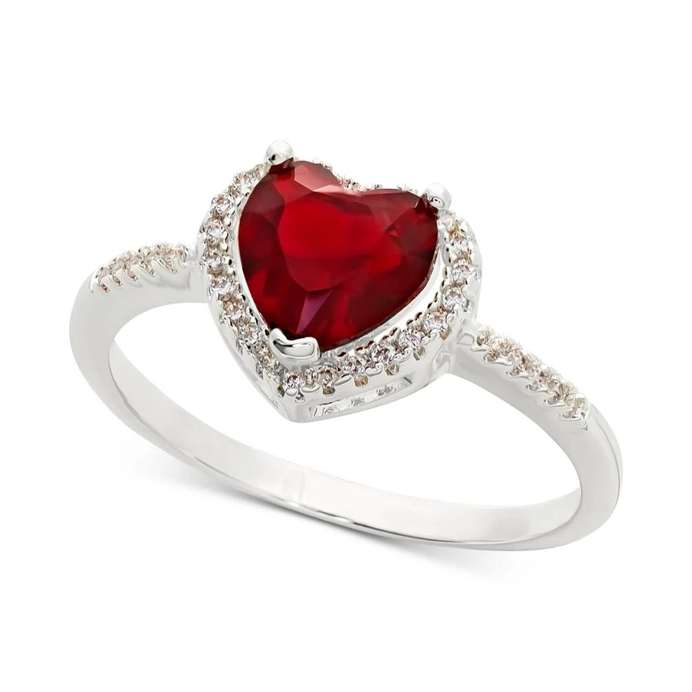 商品Charter Club|Pavé & Heart Crystal Halo Ring, Created for Macy's,价格¥66,第1张图片