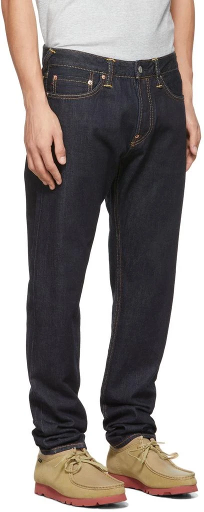 商品Evisu|Indigo Duo-Color Seagull Carrot Fit Jeans,价格¥1195,第2张图片详细描述