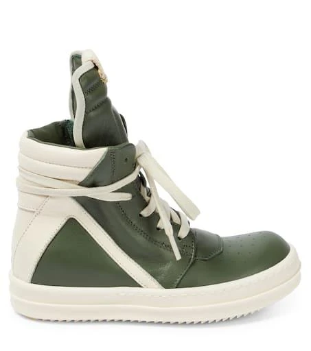 商品Rick Owens|Geobasket皮革高帮运动鞋,价格¥3732,第3张图片详细描述