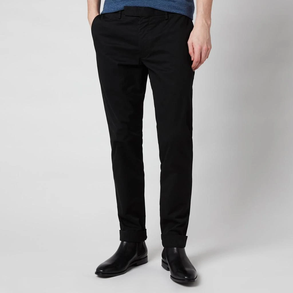 商品Ralph Lauren|Polo Ralph Lauren Men's Stretch Slim Fit Chino Trousers - Polo Black,价格¥653,第1张图片