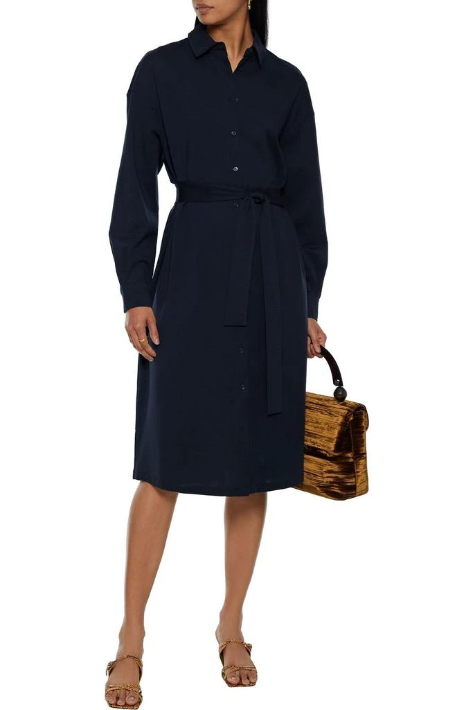 商品Weekend Max Mara|Volonta belted Lyocell-blend jersey shirt dress,价格¥1060,第4张图片详细描述