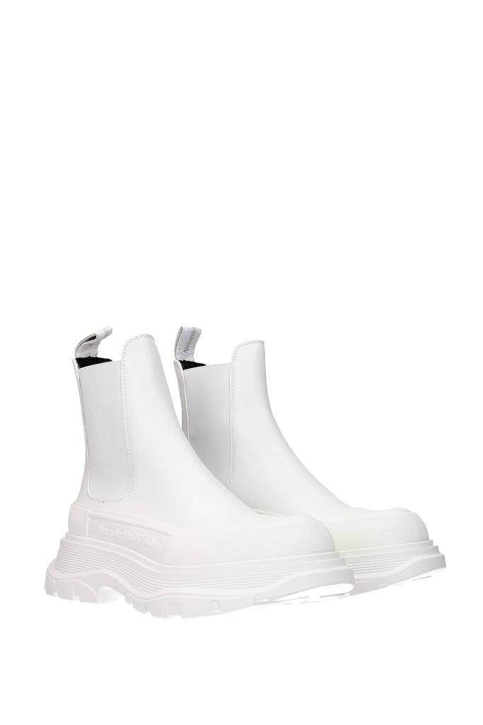 Ankle boots Leather White White商品第2张图片规格展示