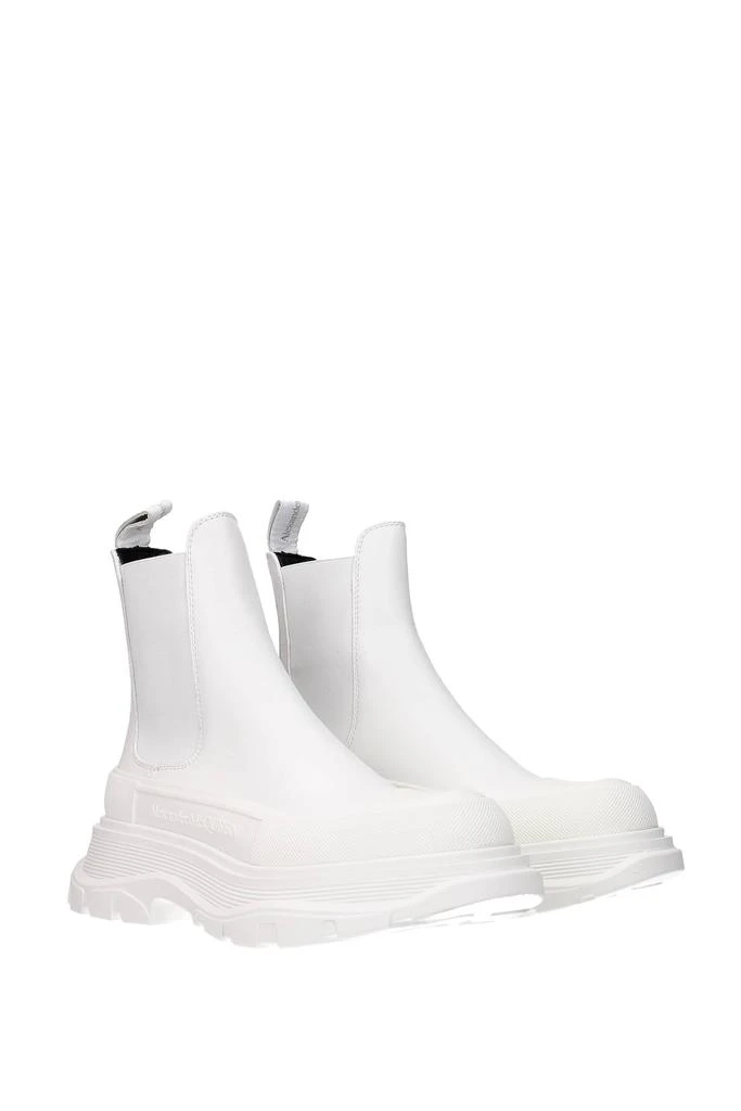 商品Alexander McQueen|Ankle boots Leather White White,价格¥4234,第2张图片详细描述