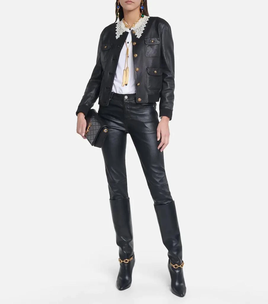 商品Yves Saint Laurent|Leather jacket,价格¥34855,第2张图片详细描述