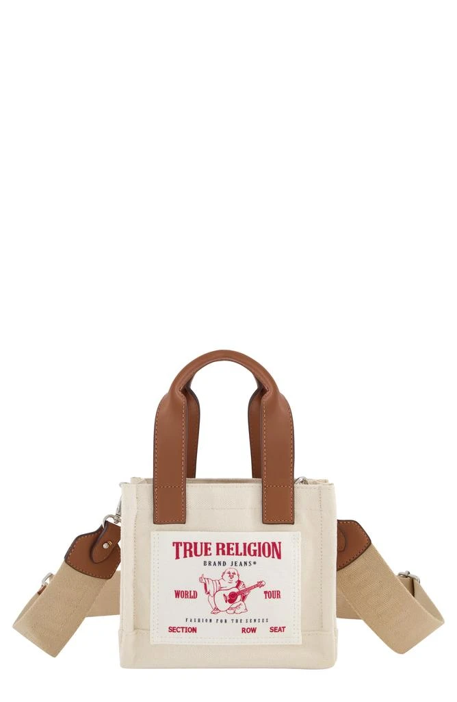 商品True Religion|女式 帆布迷你托特包,价格¥266,第1张图片