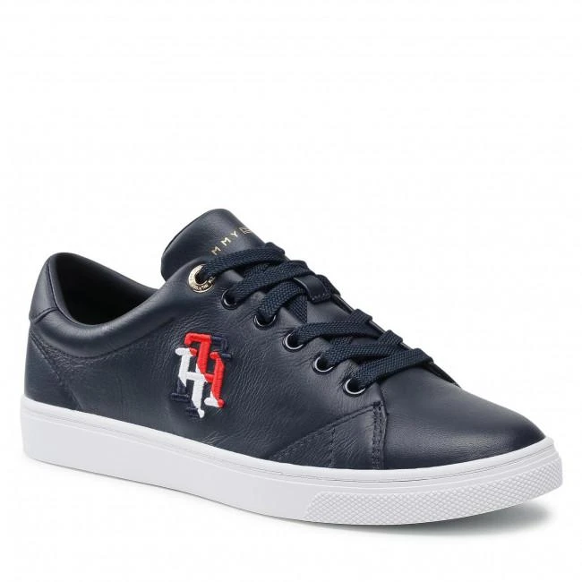商品Tommy Hilfiger|Sneakers Tommy HilfigerMonograph Casual Sneaker FW0FW05794 Desert Sky DW5-50%,价格¥1090,第1张图片