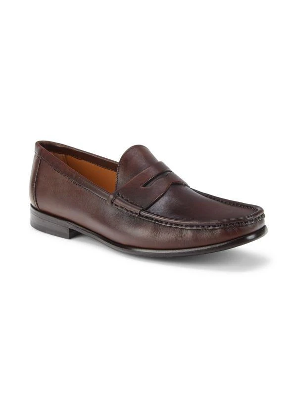 商品Massimo Matteo|Leather Penny Loafers,价格¥750,第2张图片详细描述