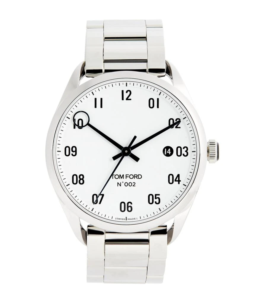 商品Tom Ford|Stainless Steel No. 002 Watch 40mm,价格¥2975,第1张图片