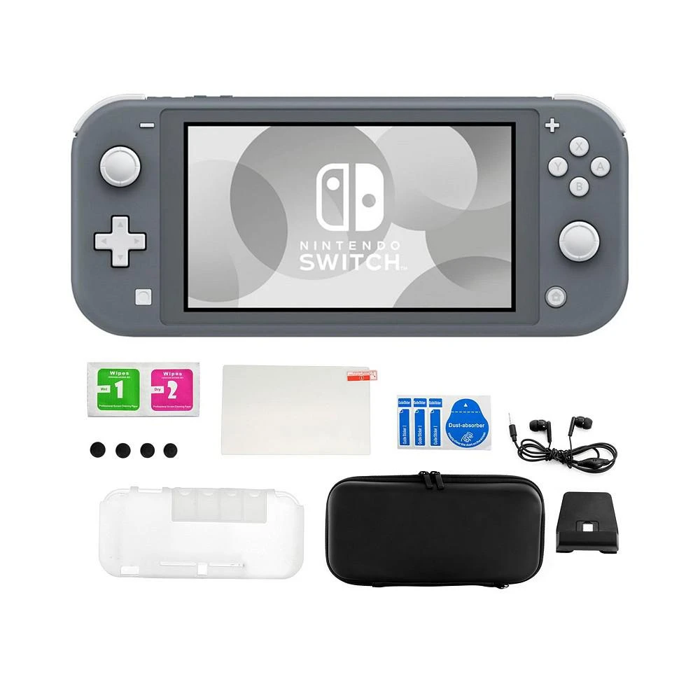 商品Nintendo|Switch Lite in Gray with Accessory Kit,价格¥1945,第1张图片