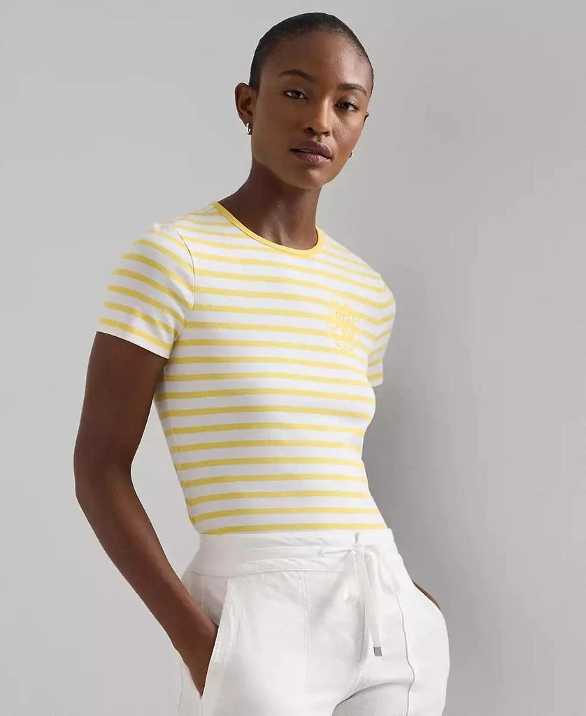 商品Ralph Lauren|Women's Striped Crewneck Tee,价格¥428,第1张图片