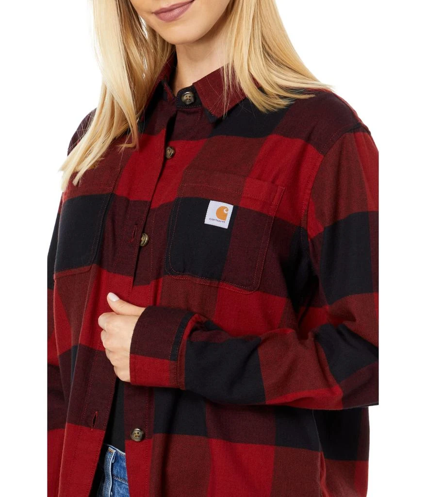 商品Carhartt|Rugged Flex® Loose Fit Midweight Flannel Long Sleeve Plaid Shirt,价格¥375,第3张图片详细描述