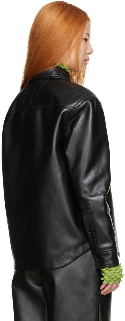 Black Leather Shirt商品第3张图片规格展示