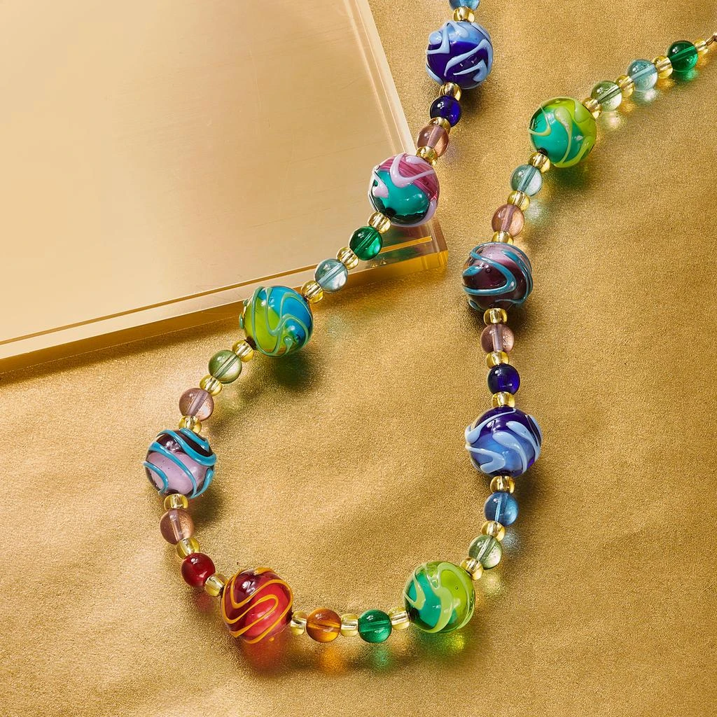 商品Ross-Simons|Ross-Simons Italian Multicolored Murano Glass Bead Necklace With 18kt Gold Over Sterling,价格¥1484,第5张图片详细描述