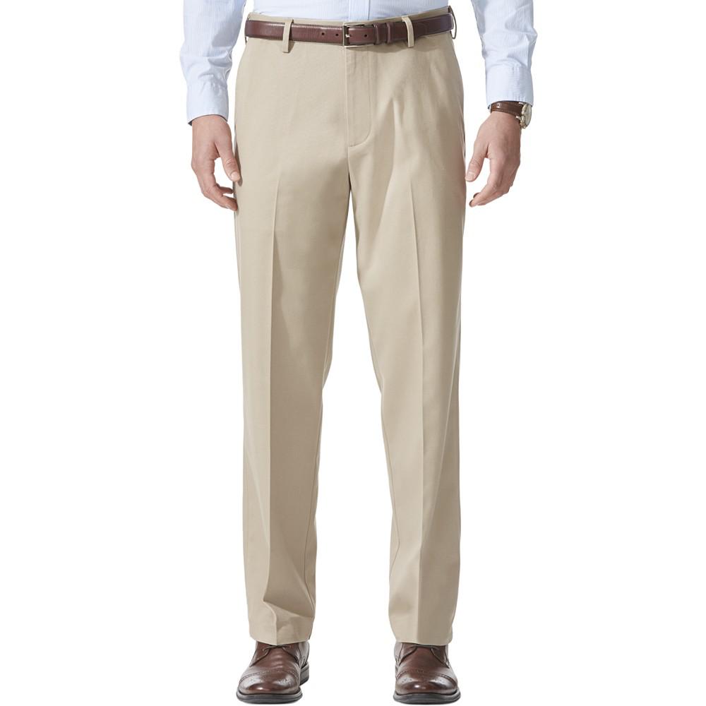 Men's Comfort Relaxed Fit Khaki Stretch Pants商品第1张图片规格展示