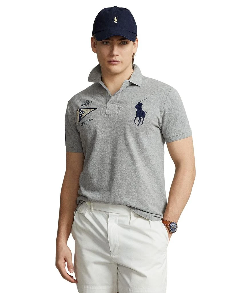 商品Ralph Lauren|Custom Slim Fit Big Pony Mesh Polo Shirt,价格¥542-¥846,第1张图片