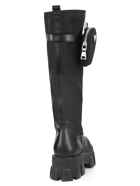 商品Prada|Tall Leather Boots,价格¥11704,第5张图片详细描述