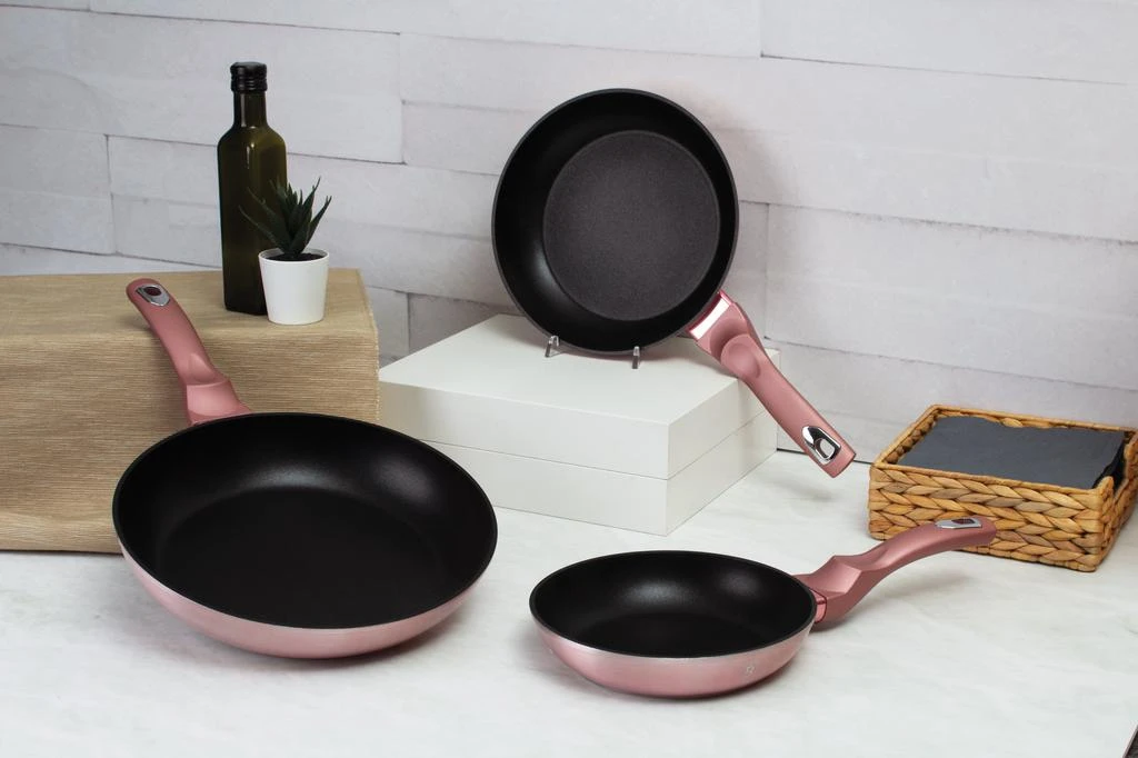 商品Berlinger Haus|3-Piece Frypan Set i-Rose Collection,价格¥794,第3张图片详细描述