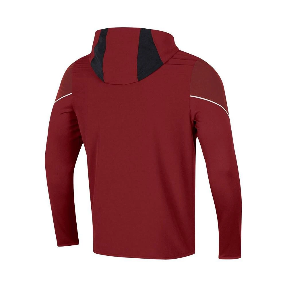 商品Under Armour|Men's Garnet South Carolina Gamecocks 2021 Sideline Warm-Up Full-Zip Hoodie,价格¥816,第3张图片详细描述