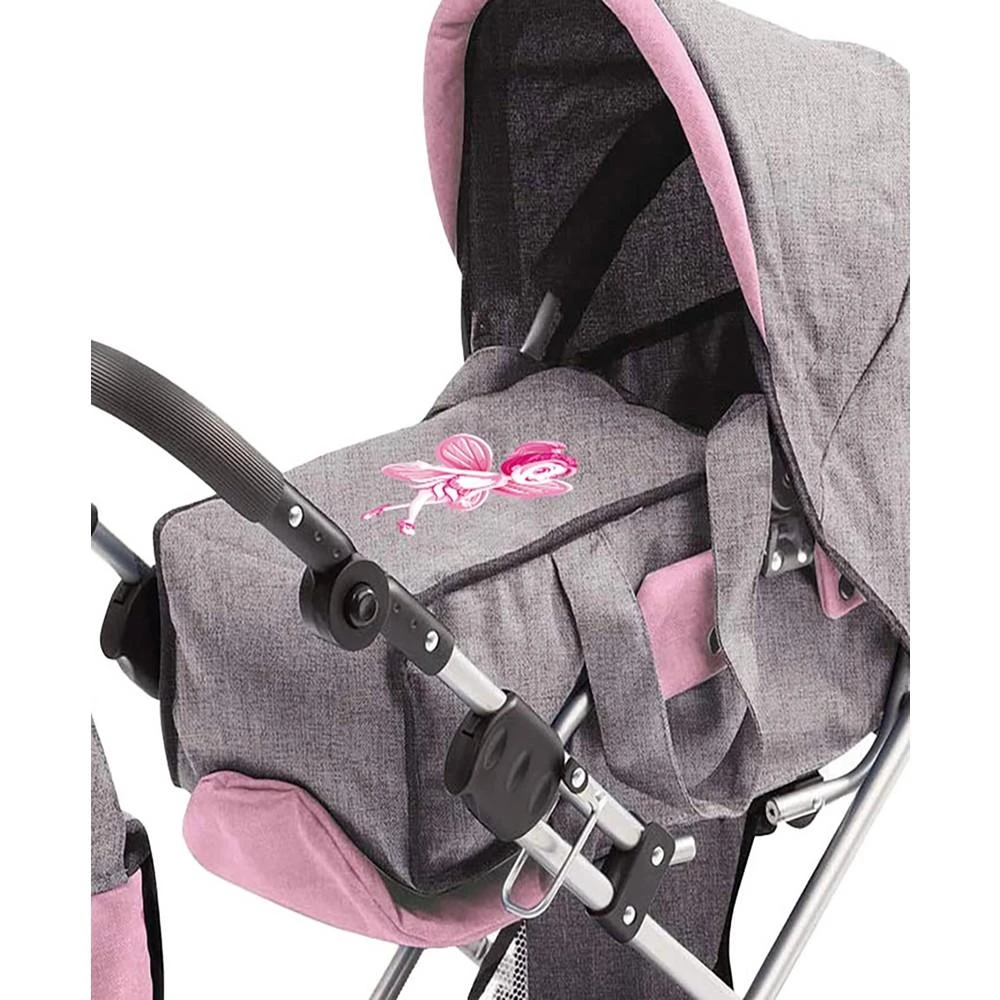 商品DIMIAN|Bambolina Orlando Modern Doll Pram with Handbag Kids Pretend Play,价格¥337,第4张图片详细描述