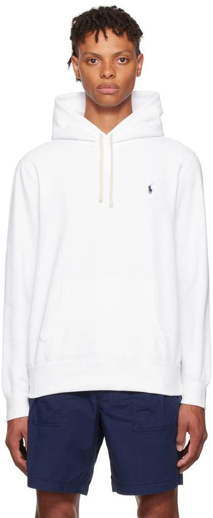 商品Ralph Lauren|White Cotton Hoodie,价格¥650,第1张图片