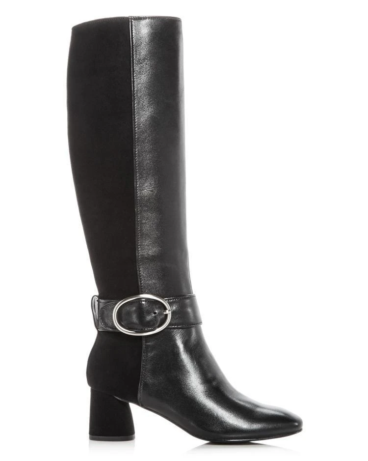 商品Donald Pliner|Women's Caye Leather & Suede High-Heel Boots,价格¥1291,第2张图片详细描述