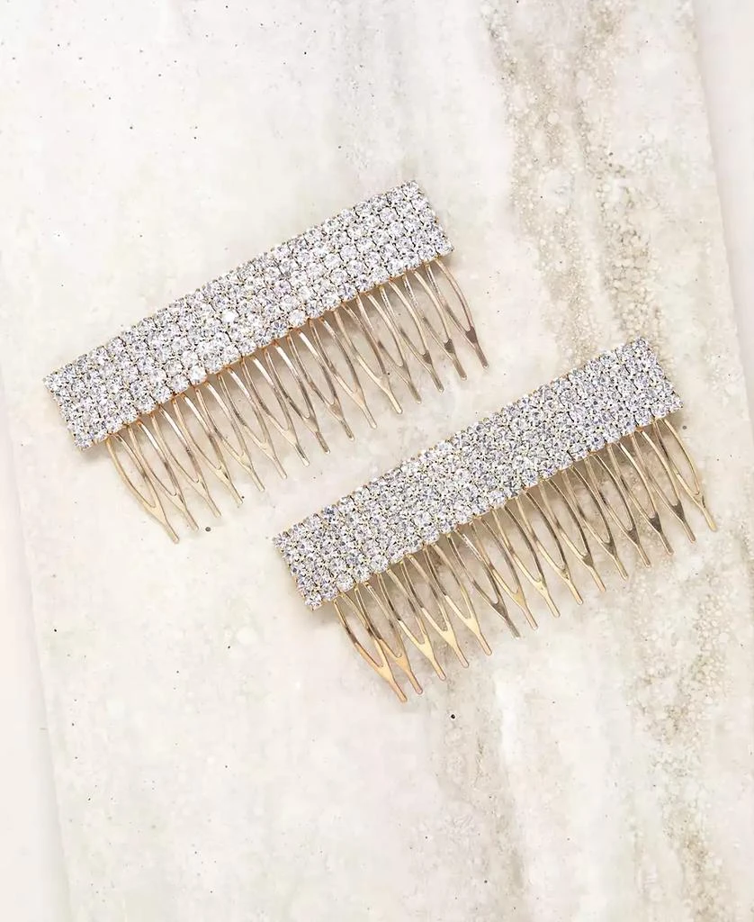 商品Ettika Jewelry|Dynasty Hair Comb Set in Clear,价格¥348,第2张图片详细描述