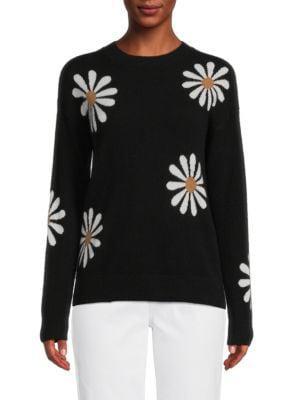 商品Saks Fifth Avenue|Daisy Floral Crewneck Cashmere Sweater,价格¥787,第1张图片