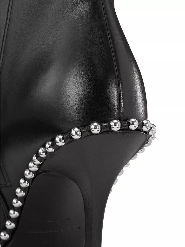 商品Alexander Wang|Nova 105MM Bead-Adorned Leather Ankle Boots,价格¥2714,第5张图片详细描述