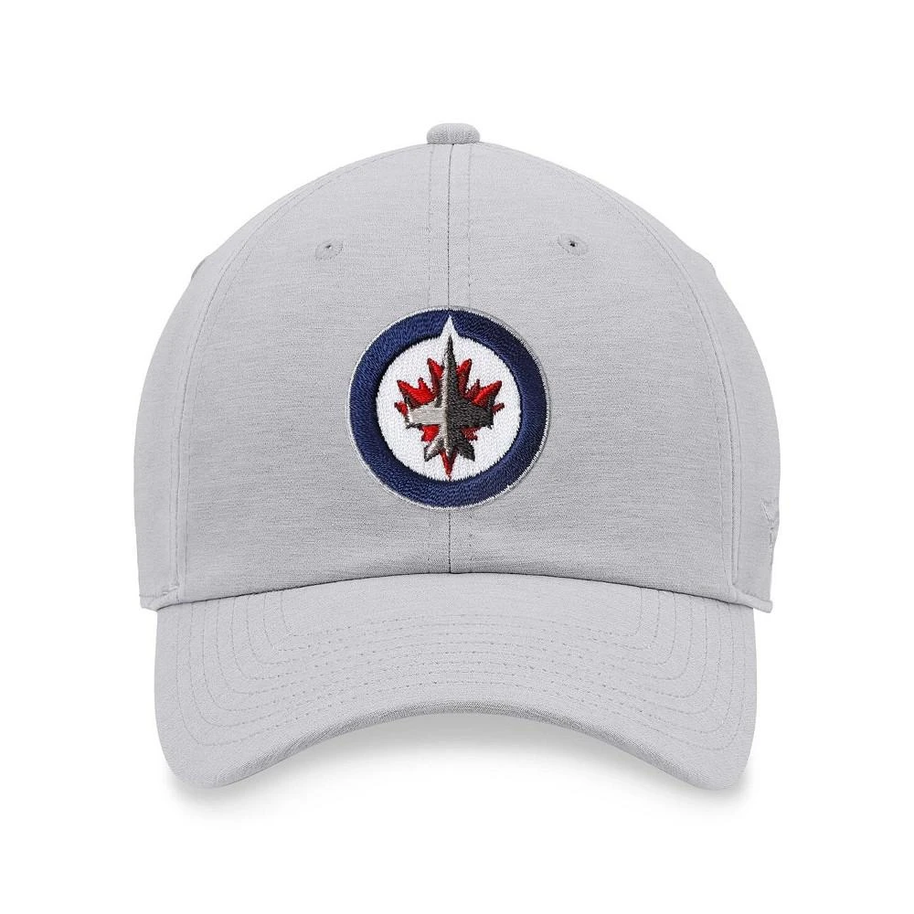 商品Fanatics|Men's Branded Heather Gray Winnipeg Jets Logo Adjustable Hat,价格¥167,第4张图片详细描述