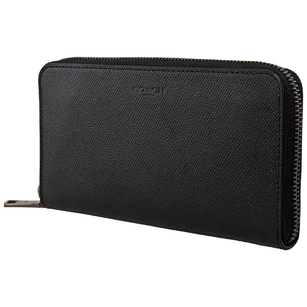 商品Coach|Black Men's Accordion Wallet In Crossgrain Leather,价格¥1191,第1张图片