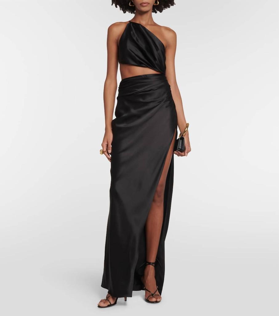 drop waist halter maxi dress Elcie Drop Waist Halter Maxi Dress Navy main image 0