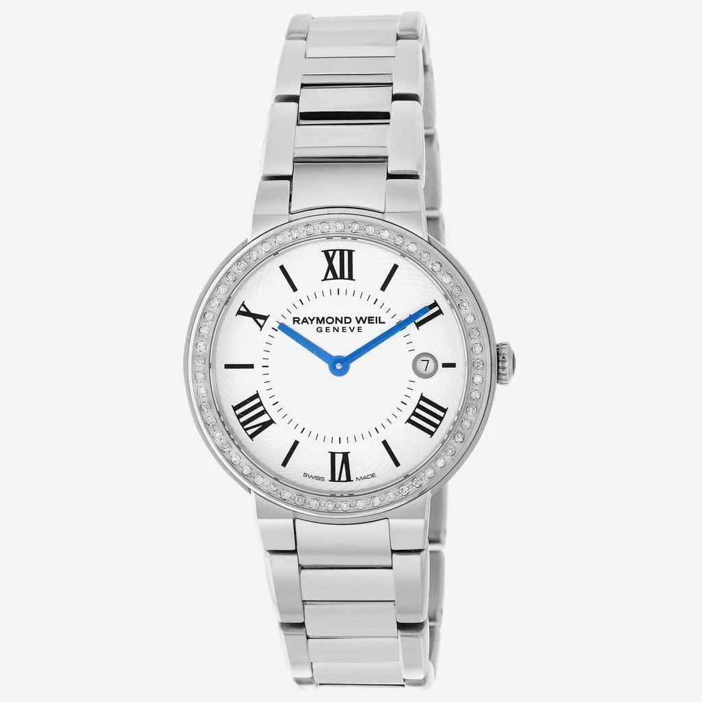 商品Raymond Weil|Raymond Weil Jasmine Diamond Stainless Steel Date Women's Quartz Watch 5245-STS-00661,价格¥6902,第1张图片